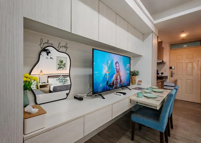 Azur A731, Amani Residences, 5 Minutes Airport, Netflix, Stylish, Cozy With Luxurious Swimming Pool Appartement Lapu-Lapu City